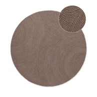 HANSE HOME Ručno rađen vunen okrugli tepih smeđe-sivi ø 120 cm Eleni Taupe