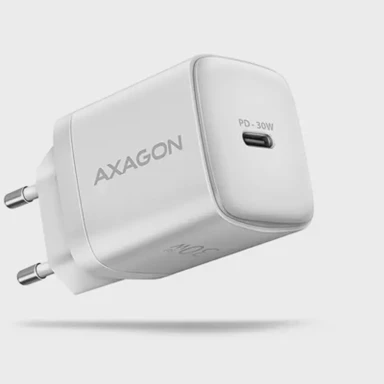AXAGON Zidni punjač ACU-PD30W, bijeli, 1x Type C, 30W