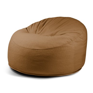 SLOWDOWN Smeđa vreća za sjedenje od bouclé tkanine Om 110