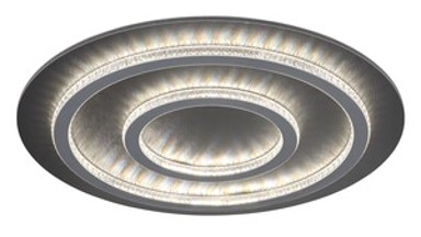 GLOBO Stropna svjetiljka Jayden Ø55 cm, LED, crna