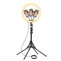 MG Svjetlosni prsten Ring Lamp LED i stativ 2.1 m, crna