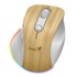 GENIUS Miš Ergo 9000S Pro, bežični Bluetooth + 2.4 GHz, 2400 DPI, RGB, drvo