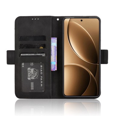 Preklopna futrola za Xiaomi Poco F7 Pro, utor za karticu, crna