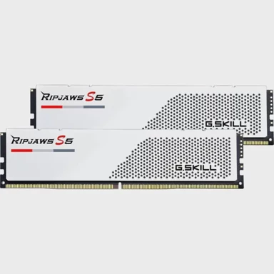 G.SKILL RAM memorija Ripjaws S5 F5-6000J2836G16GX2-RS5W, 32GB, DDR5 6000MHz, CL28, DIMM, bijela