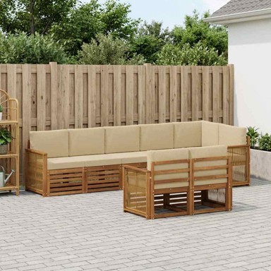 Set sofa čvrsto drvo akacije