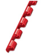 FORNAX Plastična spirala fi-10 mm, pk100, crvena