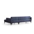BALCAB HOME Plava kutna garnitura Belissimo, desni kut, 270x140x67 cm