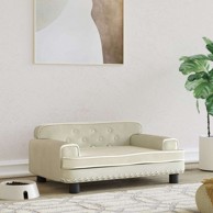 Krevet za pse baršunasti, 70 × 45 × 30 cm, bež  