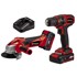 EINHELL Akumulatorske bušiliceLi kit TC-TK 18 (CD+AG)