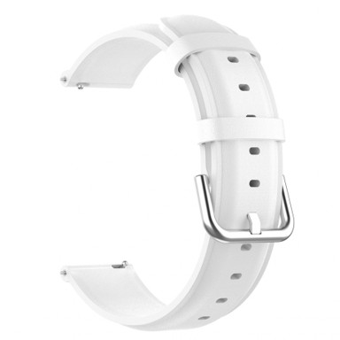 BSTRAP Remen za pametni sat Leather Lux za Huawei Watch GT2 Pro, 22 mm, kožni, bijeli