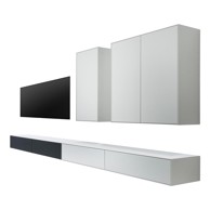 HAMMEL FURNITURE Crno-bijeli set TV stol i 2 komode Edge by Hammel