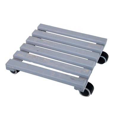 ESSCHERT DESIGN Drveno pomično postolje za tegle 29x29 cm, sivo