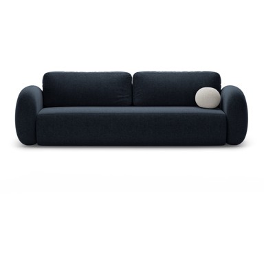 COSMOPOLITAN DESIGN Tamno plava sklopiva/s prostorom za odlaganje sofa od šenila 262 cm Tonale, 262x105x88 cm