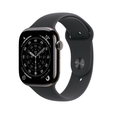 APPLE Watch Series 11 GPS + Cellular 42 mm titan kućište Slate s narukvicom Sport Black – M/L