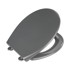 WENKO Tamnosivo WC sjedalo s lakim zatvaranjem Samos 44,5 x 37,5 cm