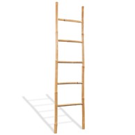 Držač za Ručnike s 5 Prečki od Bambusa 150 cm