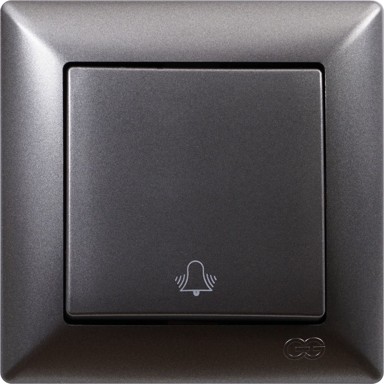 Tipkalo podžbukno za zvono VISAGE krem 10A-250V