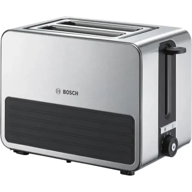 BOSCH Toster TAT7S25, 2 kriške, crno/siva, 1.050 W