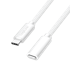 LOGILINK USB C 2.0 produžni kabel 1 m, PD 3.0 100 W, C/M na C/F, 480 Mb/s, bijeli