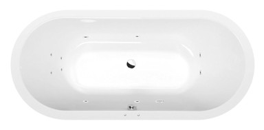 POLYSAN Hidromasažna kada, Active hydro, 185x80x47 cm, kromirana