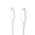 NEDIS Lightning kabel USB 2 0 Apple Lightning 8 pinski USB C muški 480 Mbps niklani 1 00 m okrugli PVC bijeli kutija