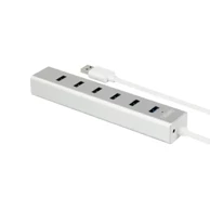 UNITEK Hub Y-3090, USB 3.2 Gen 1 Type-A, 5000 Mbit/s, srebrni