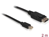 DELOCK mini DisplayPort kabel 1.2 (M) na DisplayPort (M) 4K@30Hz, 2m