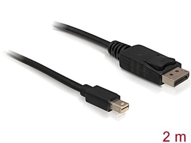 DELOCK mini DisplayPort kabel 1.2 (M) na DisplayPort (M) 4K@30Hz, 2m