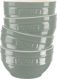 STAUB Set posudica Serving 4 kom 14 cm, eukaliptus