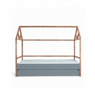 BELLAMY Krevet kućica s ladicom Lotta, 200 x 90 cm, sivi