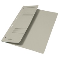 LEITZ Fascikl-polufascikl s mehanikom, karton A4, F7, sivi