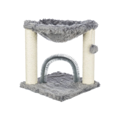 TRIXIE Grebalica za mačke sa četkom za masažu, 50 cm, siva