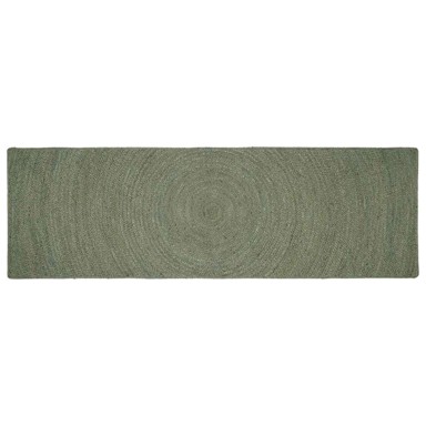 Tepih za područje, 80 x 250 cm, juta, maslinastozelena