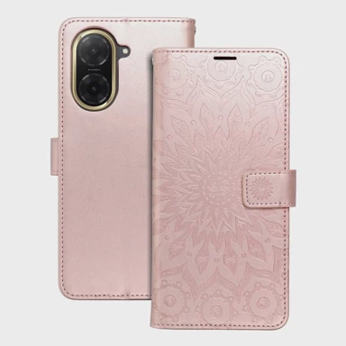 MEZZO Torbica Book Case Mandala, preklopna, za Xiaomi Redmi A5 4G, rose gold
