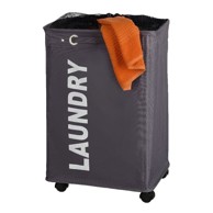 WENKO Sivi košara za rublje o Quadro, 79,2 l