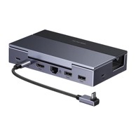 UGREEN 6-u-1 USB-C priključna stanica, siva