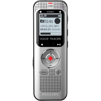 PHILIPS VoiceTracer Diktafon aluminij, crna