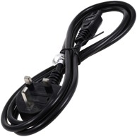 UK 3-pin priključni kabel s Type-C konektorom, 1,8 m, crni