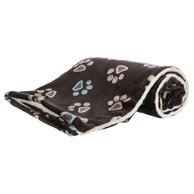 TRIXIE Deka za pse Jimmy, mekani pliš, uzorak šapica, 150x100 cm, smeđa