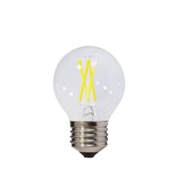 LED žarulja E27, G45, 2W, Filament, hladno bijela