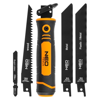 NEO TOOLS Držač za pile univerzalni set 4+1, siva