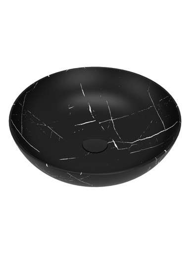 CONCEPTO Umivaonik bell marble black 40x40x15,5