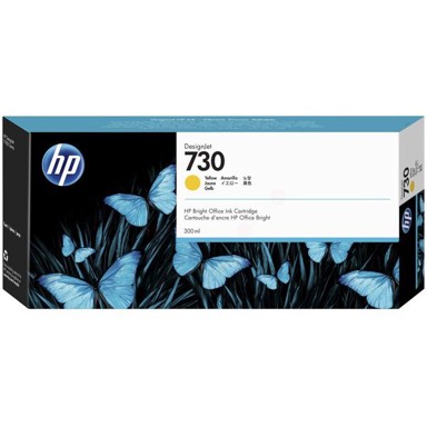 HP Tinta 730 P2V70A ORIGINAL, žuta
