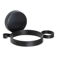 WENKO Crni zidni nosač za sušilo za kosu Static-Loc® Pavia