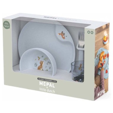 LITTLE DUTCH Set za jelo Forest Friends, 6-dijelni