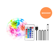 GREEN TECH LED traka 1 m USB s daljinskim 7,2 W/m 5050 30 LED/m RGB IP20