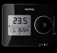 WARMUP Programski termostat TEMPO, crna