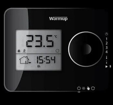 WARMUP Programski termostat TEMPO, crna