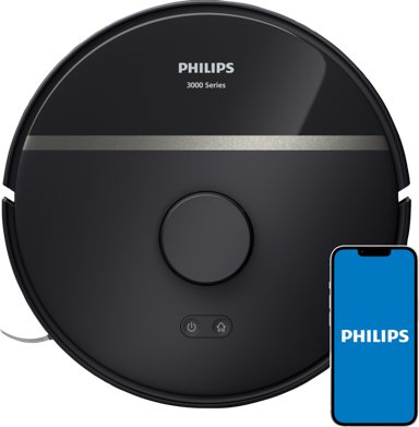 PHILIPS Robotski usisavač HomeRun Aqua XU3000/01, crni