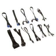 SILVERSTONE Set kablova za napajanje SST-PP05-E, kratki, crni